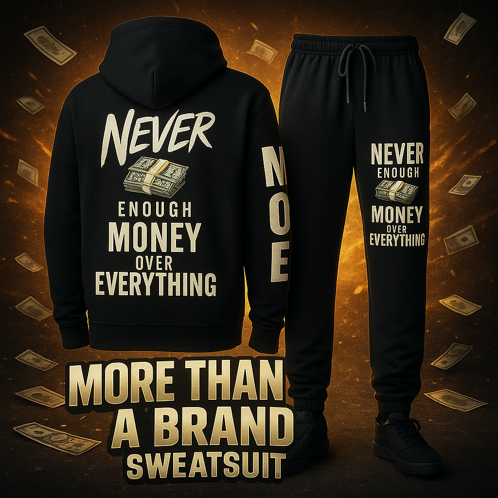 🔥 BLACK MOE “Never Enough” Sweatsuit Set